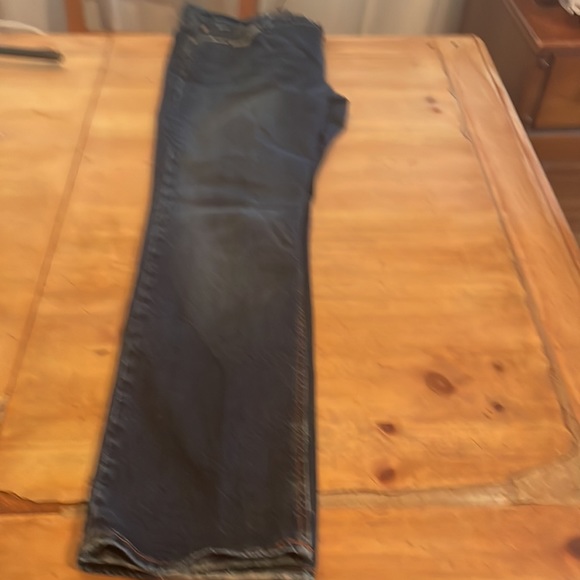 OLD NAVY Special Edition JEANS Blue STRETCH Distressed Boot Cut Size 14 - Picture 4 of 4